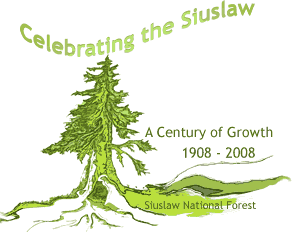 siuslaw NF centennial logo