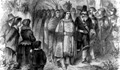 Puritans meet Native Americans 