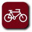 Biking recreation symbol
