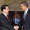 U.S. President Barack Obama with China's President Hu Jintao
