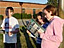 Students studying their GLOBE cloud charts