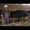 Dejene stands in front of cows (Photo by Michael Tewelde)