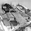 photo of the shipping berths at the San Francisco Port of Embarkation