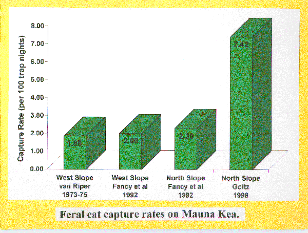 Feral cat capture rates chart