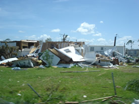 Photo of Hurricane Charley in Charlotte County - copyright: Warren May