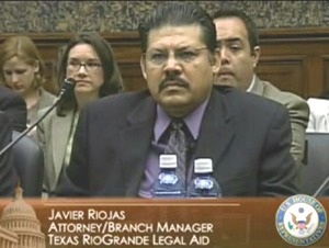 Riojas, testifying before the U.S. House Committee on Education and Labor.