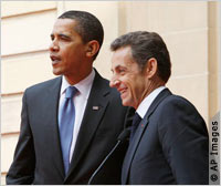 Obama and Sarkozy (AP Images)