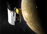 A graphic image that represents the MESSENGER mission
