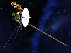 A graphic image that represents the Voyager mission