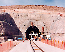 Entrance Tunnel at
Yucca Mountain