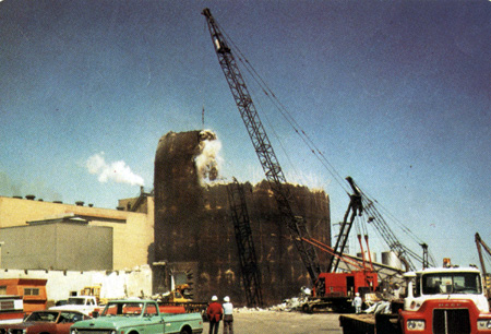 Figure 1 - Demolition of a Reactor Containment Building