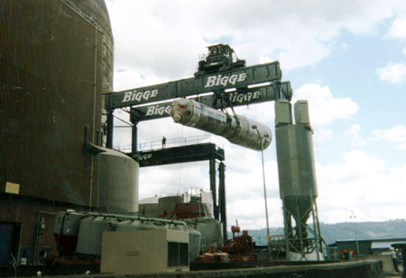 Figure 3 - A Steam Generator is Removed from a Reactor Building