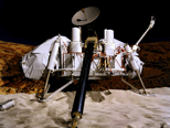 A graphic image that represents the Viking 1 - 2 mission