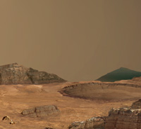 Artist's concept of martian geology