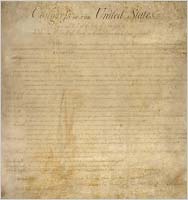 An original copy of the Bill of Rights is preserved in Washington, D.C.