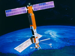 A graphic image that represents the Seasat 1 mission