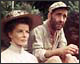 Katharine Hepburn and Humphrey Bogart in The African Queen.