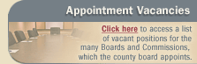 Appointment Vacancies