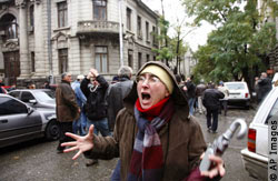 Tbilisi street clashes  (© The New York Times)