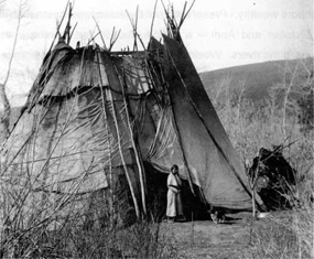 Image of an American Indian from Eastern Oregon.