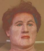 Reconstructive image of unidentified homicide victim