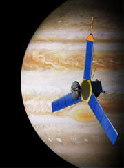 A graphic image that represents the Juno mission