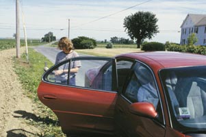 Person doing field observation.