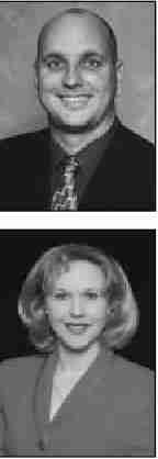 A photograph of Charlie Mesloh and a photograph of Jennifer James-Mesloh