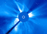 Solar Flare Aimed at Earth