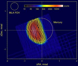 Mercury Laser Altimeter (MLA) Images Mercury from 4 Million Kilometers