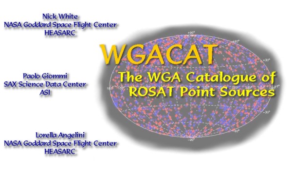 The WGA Catalogue of ROSAT Point Sources. Graphic shows the catalog Aitoff projection.