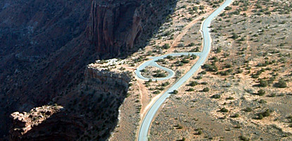 The scenic drive at the Island in the Sky features many spectacular overlooks