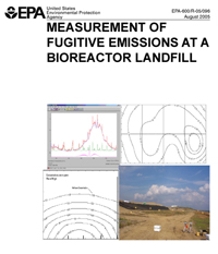 Measuremnet of Figitive Emissions at a Bioreactor Landfill report cover.