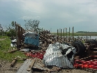 Pole barn destroyed