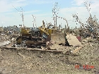 Bulldozer destroyed