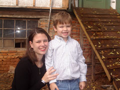 Brandi Walker and son Charlie, the first homebuyers under the CAAR Fund.
