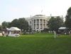 Exhibitors setting up on at the White House for the President´s HealthierUS initiative.