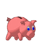 An illustration of a pig with a blurb above which says "Hi! I'm you're guide Carmen Cents!"