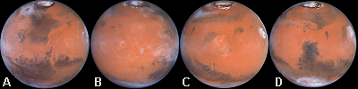 Hubble images of Mars