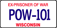 Ex-POW license plate image