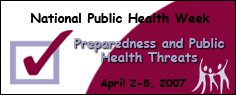 National Public Health Week 2007 Graphic