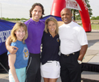 Photo of Melissa Johnson, Laurent Amzallag, Denise Austin and Brian Mitchell