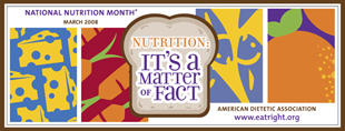 National Nutrition Month 2008 Graphic