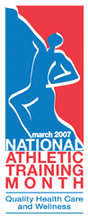 National Athletic Training Month Logo