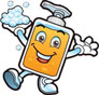 Food safety character- handwashing soap