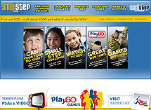 Screenshot of the Smallstep Kids website.