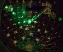 NIF's final optics inspection system, when extended into the target chamber from a diagnostic instrument manipulator, can produce images of all 192 beamline final optics assemblies.