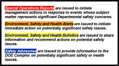 Descriptions for Alerts, Bulletins, SORs, and OE Summaries