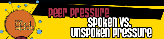 Spoken Vs Unspoken Pressure title with The Cool Spot Logo