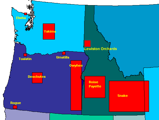 Clickable map for Reservoir Storage Diagrams